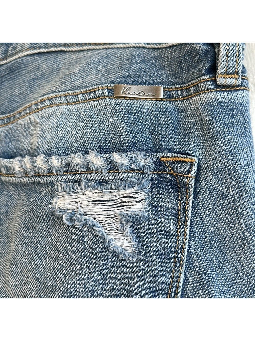 KanCan Light Blue Estilo Jeans Distressed Size 13/30 but inseam measures 28” - Picture 12 of 16